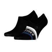 Tommy Men Tab Footie Socks Strumpor 2P Svart Strl 43/46