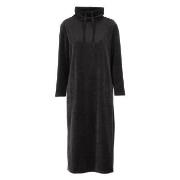 Damella Velour Cosy Dress Svart Medium Dam