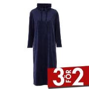 Damella Velour Cosy Dress Marin Large Dam