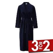 Damella Velour Cosy Robe Marin XX-Large Dam