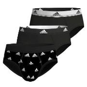 adidas Kalsonger 3P Active Flex Cotton Brief CL1 Svart/Vit bomull Larg...