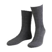 Amanda Christensen Strumpor Grade Wide Rib Ankle Socks Grå Strl 43/46