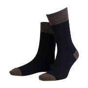 Amanda Christensen Strumpor True Contrast Ankle Sock Svart/brun Strl 3...
