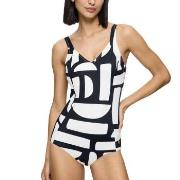 Triumph Summer Allure Wired Swimsuit Svart/Vit C 50 Dam
