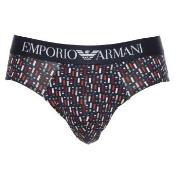 Armani Cotton Stretch Print Briefs Kalsonger 2P Blandad Färg bomull X-...