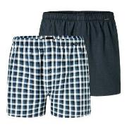 Schiesser Kalsonger 2P Boxershorts multipack Ljusblå Rutig bomull XX-L...