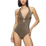 Triumph Midnight Swim OP 01 Swimsuit Khaki C 36 Dam