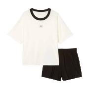 Marc O Polo Organic Cotton Short Pyjama Set Vit/Svart bomull Medium Da...