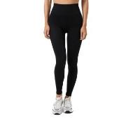 Björn Borg Studio Seamless Ribbed Tights Svart polyamid Large Dam