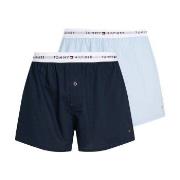 Tommy Hilfiger Kalsonger 2P Signature Boxer Shorts Blå bomull Medium H...