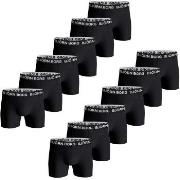 Björn Borg Kalsonger 12P Cotton Stretch Boxer 1718 Helsvart bomull Med...