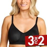 Damella BH Carla Soft Bra Svart polyester B 80 Dam