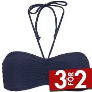 Damella Olivia Textured Padded Bikini Bra Marin nylon 42 Dam