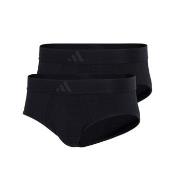 adidas Kalsonger 2P Active Flex Cotton 3 Stripes Brief Svart bomull Sm...