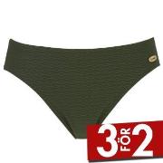 Damella Brigitte Textured Bikini Brief Mörkgrön nylon 44 Dam
