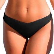 Wiki Low Cut Brazilian Bikini Brief Svart Small Dam