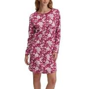 Calida Sweet Dreams Long Sleeve Nightdress Vinröd bomull Large Dam