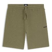 BOSS Waffle Nightwear Shorts Ljusgrön X-Large Herr