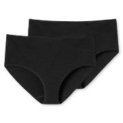 Schiesser Trosor 2P 95-5 Organic Cotton Midi Briefs Svart bomull Large...