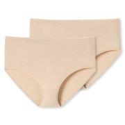 Schiesser Trosor 2P 95-5 Organic Cotton Midi Briefs Beige bomull 4XL D...
