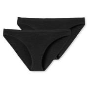 Schiesser Trosor 2P 95-5 Organic Cotton Mini Briefs Svart bomull XX-La...