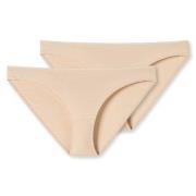 Schiesser Trosor 2P 95-5 Organic Cotton Mini Briefs Beige bomull Large...