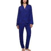 Triumph Boyfriend Fit Pyjama Mörkblå viskos 40 Dam