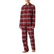Schiesser Long Sleeve Pyjamas Röd bomull 40 Dam