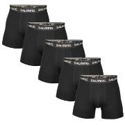 Salming Kalsonger 5P Soft Cotton Boxers With Logo Svart bomull Small H...
