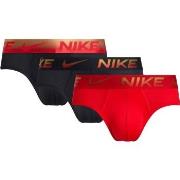 Nike Kalsonger 6P Dri-Fit Essential Micro Hip Brief Röd/svart bomull M...