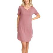 Damella Bamboo Plain Short Sleeve Nightdress Rosa Bambu XX-Large Dam