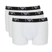 Armani Stretch Jersey Boxer With Logo Kalsonger 3P Vit bomull Large He...