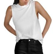 Bread and Boxers Soft Fiber Tank Top Vit viskos X-Small Dam