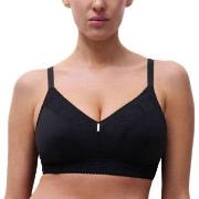 Chantelle BH EasyFeel Wirefree Support Bra Svart nylon E 75 Dam