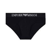 Armani Logo Brief Kalsonger Svart bomull Small Herr