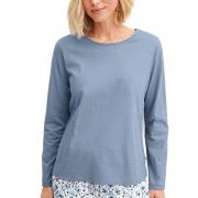 Calida Favourites Tiles Long Sleeve Shirt Blå bomull Medium Dam