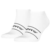 Levis Strumpor 2P Organic Cotton Ankle Sock Vit/Svart Strl 43/46