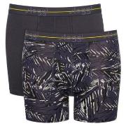 Sloggi Kalsonger 2P Men Start Short C2P Gråmelerad bomull Small Herr