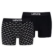 Levis Kalsonger 2P Men Logo Boxer Briefs Svart bomull Large Herr