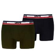 Levis Kalsonger 2P Sportswear Logo Base Boxer Svart/Grön bomull Medium...