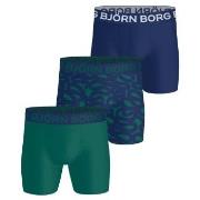 Björn Borg Kalsonger 3P Sports Microfiber Boxers Blå/Grön polyester X-...