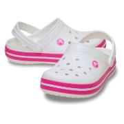 Crocs Crocband Clog Kids Rosa/Vit US J3 (EU 34-35) Barn