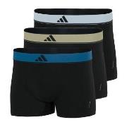 adidas Kalsonger 3P Active Micro Flex Trunk Svart/Blå polyester X-Larg...