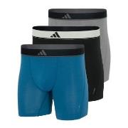 adidas Kalsonger 3P Active Micro Flex Boxer Brief Grå/Blå polyester Me...