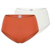 Schiesser Trosor 2P Modal Essentials Midi Slips Orange/Vit modal 40 Da...