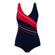 Trofe Chlorine-resistant Swimsuit Marin/Röd  polyester 44 Dam
