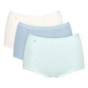 Sloggi Trosor 3P Basic Plus Maxi Colored Grå bomull 52 Dam