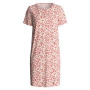 Calida Flower Nights Short Sleeve Sleepshirt Laxrosa bomull Large Dam