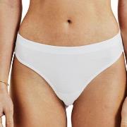 Bread and Boxers Cotton Thong Trosor 2P Vit ekologisk bomull X-Large D...