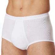 Schiesser Kalsonger Classic Brief With Fly Vit bomull Large Herr